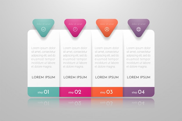 Infographics with options, steps or processes. can be used for, flow charts, diagram, presentations.