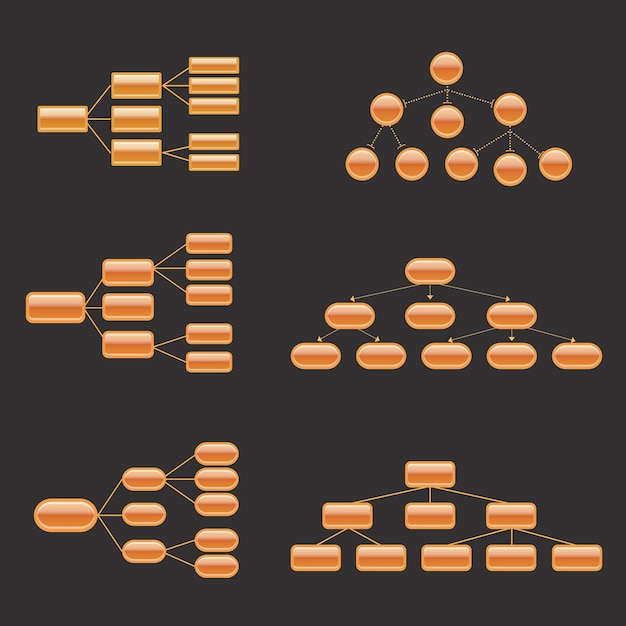 Infografica con design a gradiente graduale. diagramma di flusso