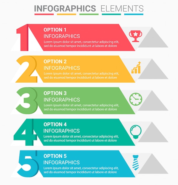 Vector infographics zakelijke trap