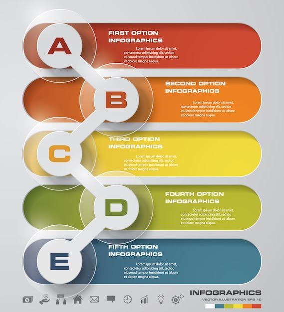 Infographicselement voor presentatie