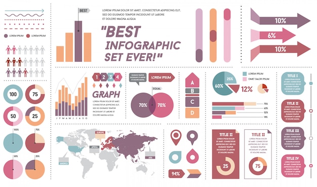 Infographicselementen en voorwerpen