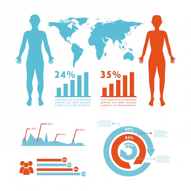 Infographicsontwerp over witte vectorillustratie als achtergrond