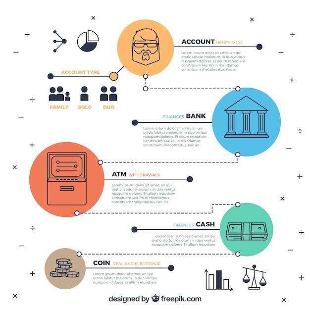 Infography экономики в современном стиле