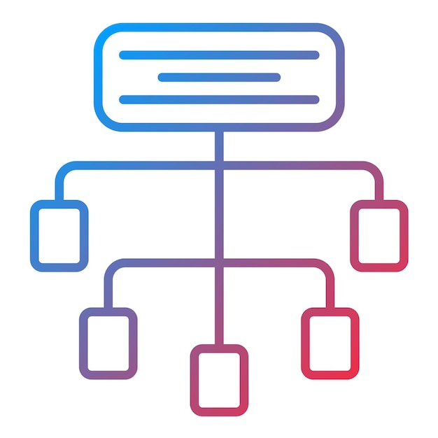 Informatie architectuur icoon vector afbeelding Kan worden gebruikt voor UX en UI