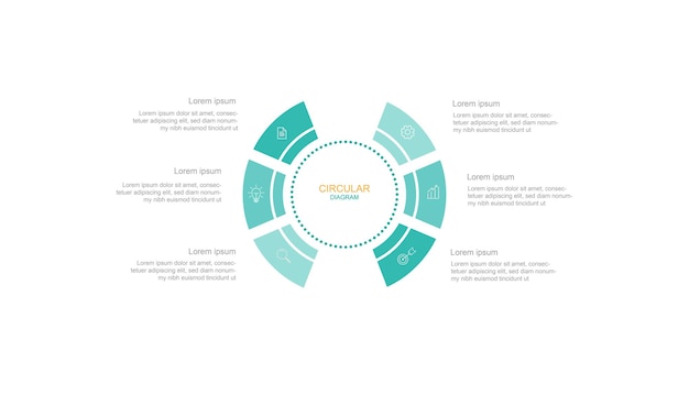 Informatie grafische sjabloon vector