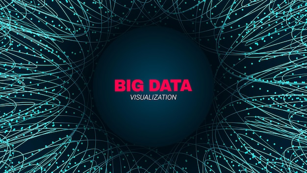 Informatiefractal achtergrond big data stroom