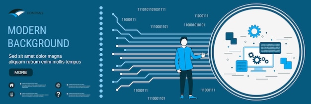 Vector information computing data processing concept