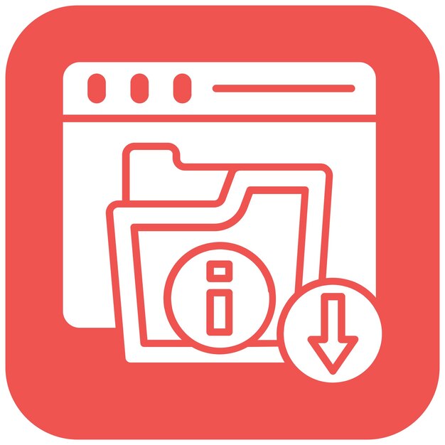 Information Download icon vector image Can be used for Web Hosting