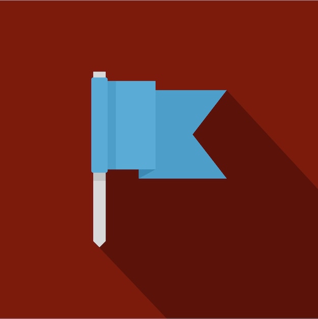 Икона информационного флага плоская иллюстрация векторной иконы информативного флага для веб-страницы