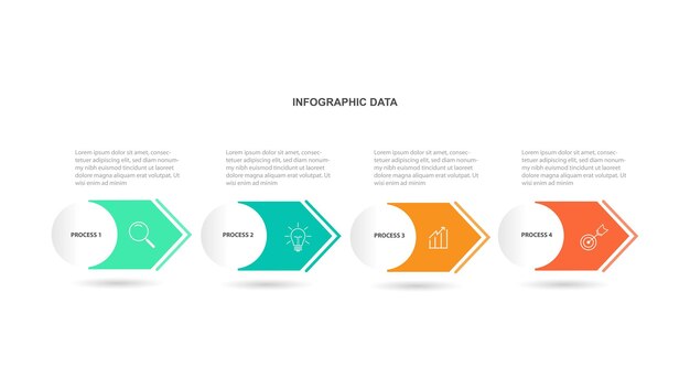 Information graphic template vector