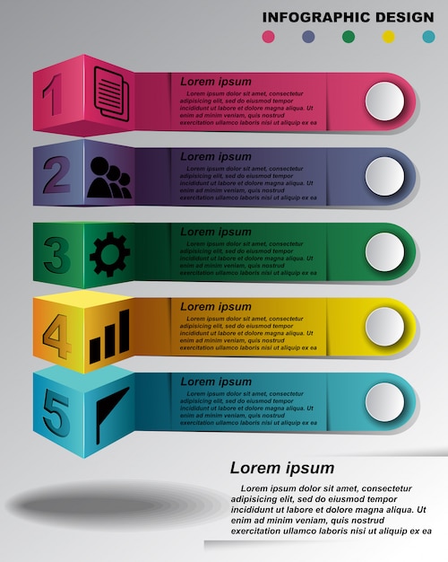 Information graphics design template.