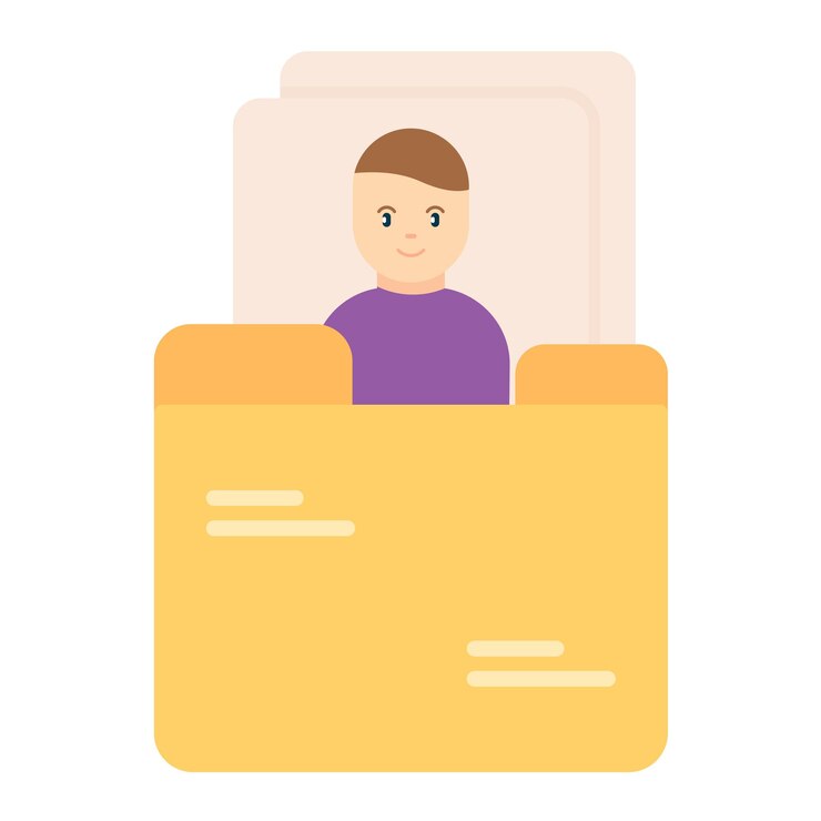 Vector information resources flat illustration