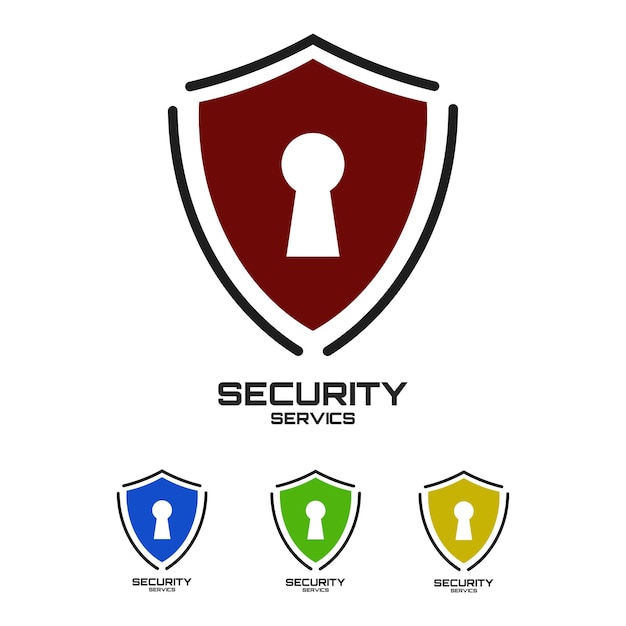 Vector information security logo design security logo