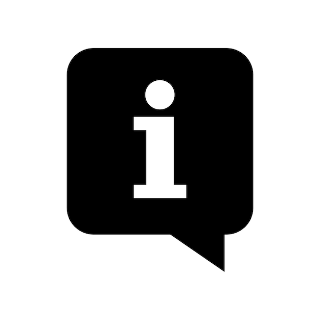 Information Sign Icon Vector Simple Design