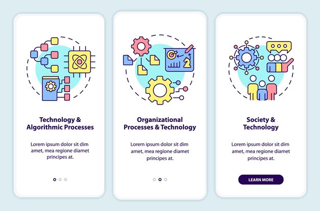 Interazioni con i sistemi informativi durante l'onboarding dello schermo dell'app mobile