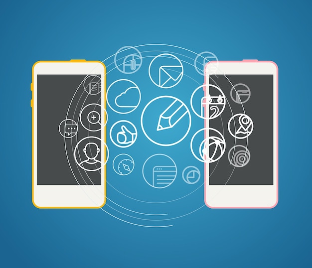 Information transfer scheme. design elements