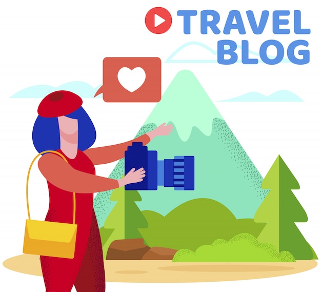 Информационный буклет Flyer Travel Blog.