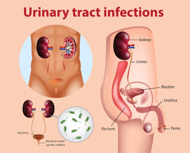 Информативная иллюстрация инфекций мочевыводящих путей