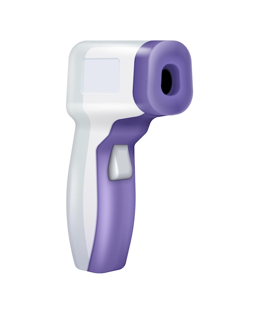 Vector infrared contactless thermometer illustration