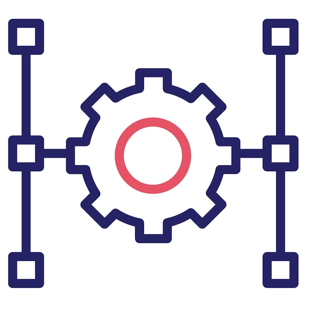 Infrastructure vector icon illustration of Renewable Energy iconset