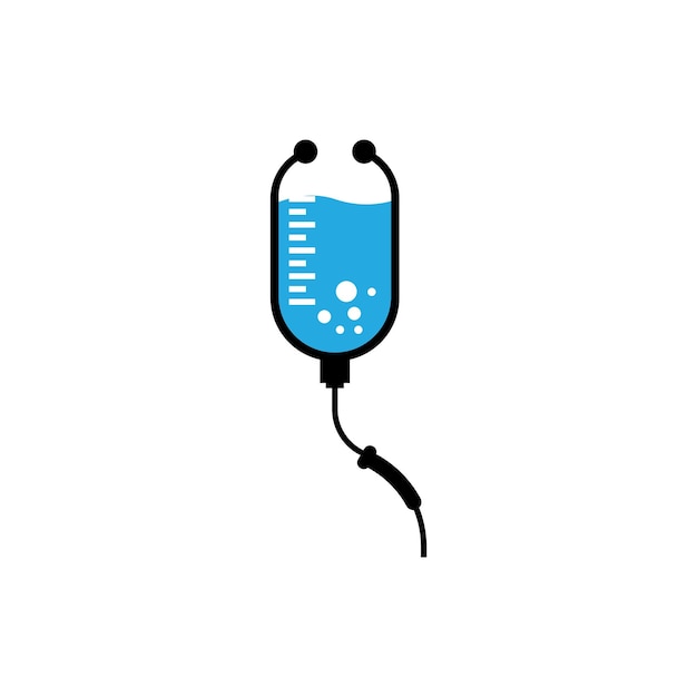 Modello di progettazione vettoriale del logo dell'icona di infusione
