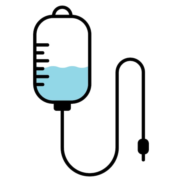 Infusion medicine icon vector