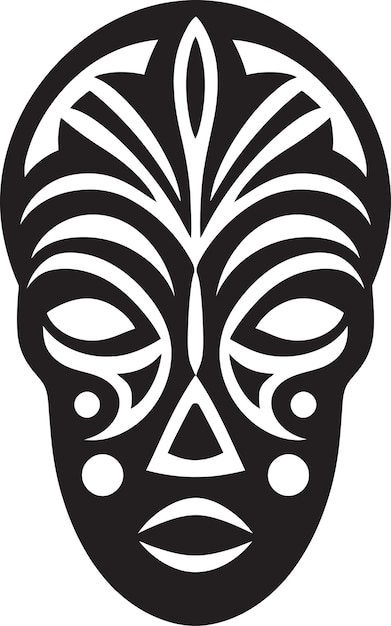 Ingewikkeld fluisteren Tribale embleem Logo Heilige Erfgoed Vector Afrikaans embleem