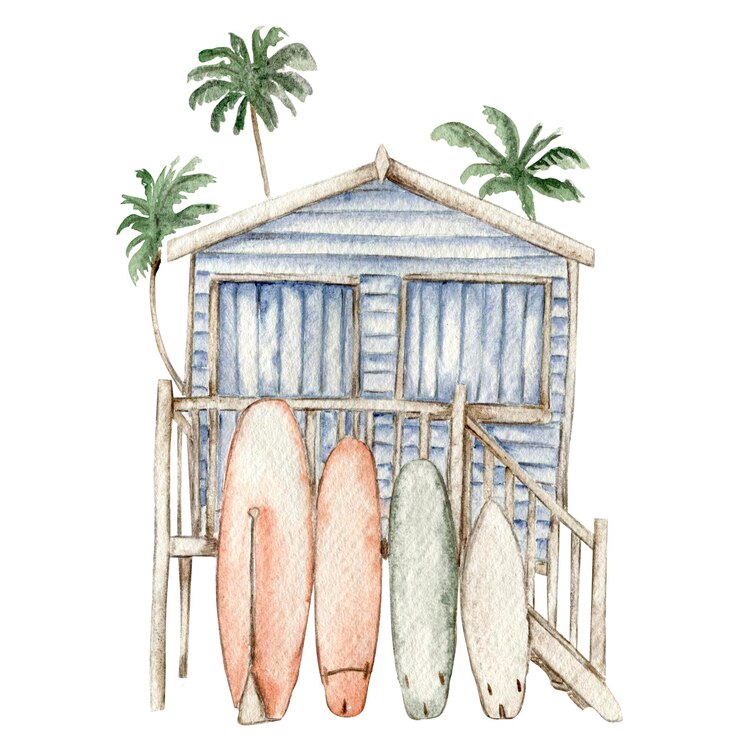 Vector inhabitants of the sea summer holidays
