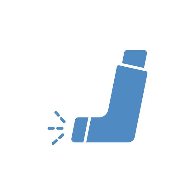 Inhalator icoon vector ontwerp sjablonen eenvoudig en modern concept geïsoleerd op witte achtergrond