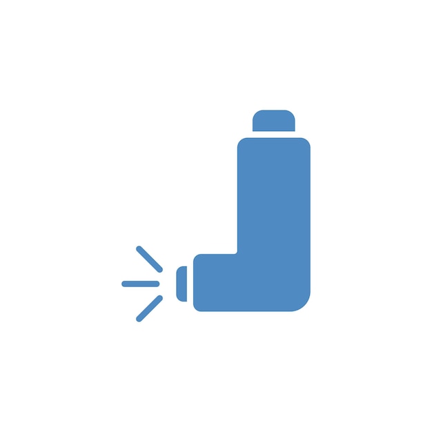 Inhalator icoon vector ontwerp sjablonen eenvoudig en modern concept geïsoleerd op witte achtergrond