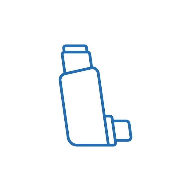Inhalator icoon vector ontwerp sjablonen eenvoudig en modern concept geïsoleerd op witte achtergrond