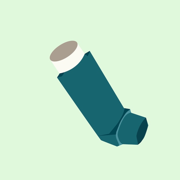 Inhaler concept design stock illustration