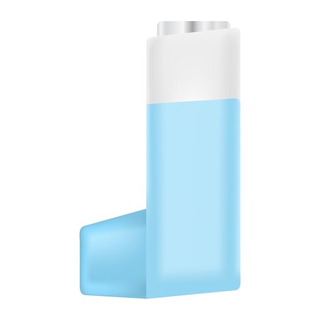 Inhaler icon Realistic illustration of inhaler vector icon for web design isolated on white background