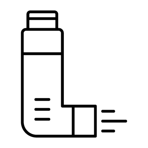 Inhaler Vector Illustration Style