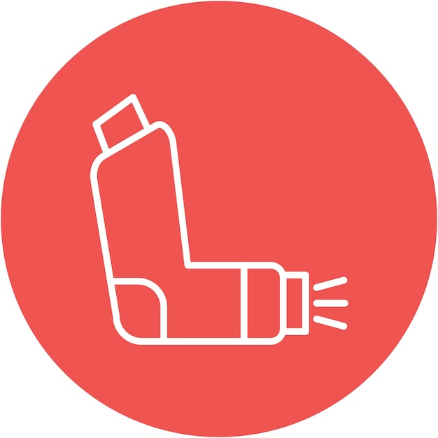 Inhaler Vector Illustration Style