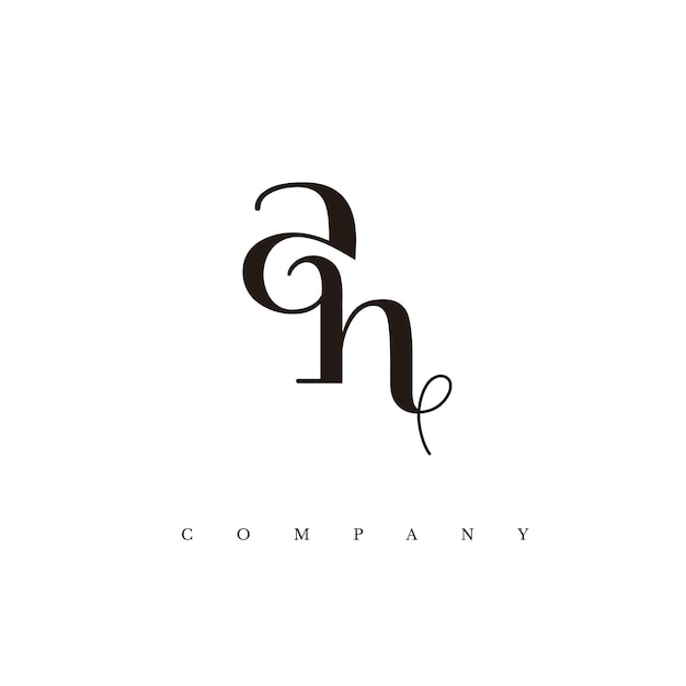 Initial AH Logo Design Vector