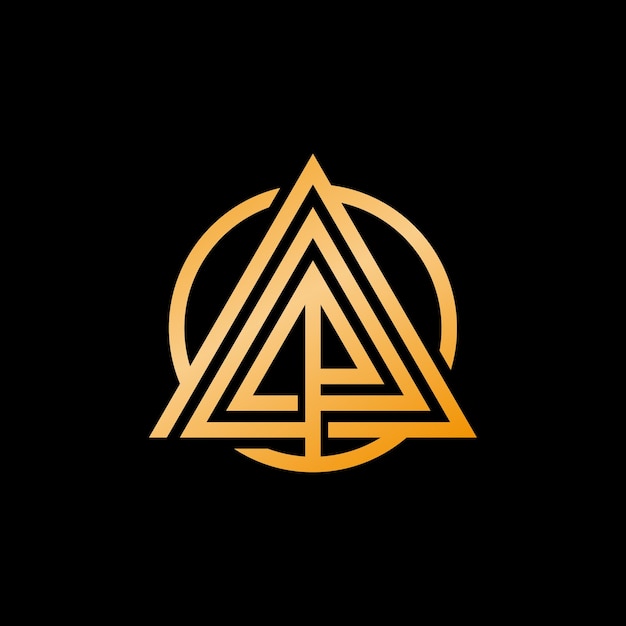 Initial ap logo design vector template