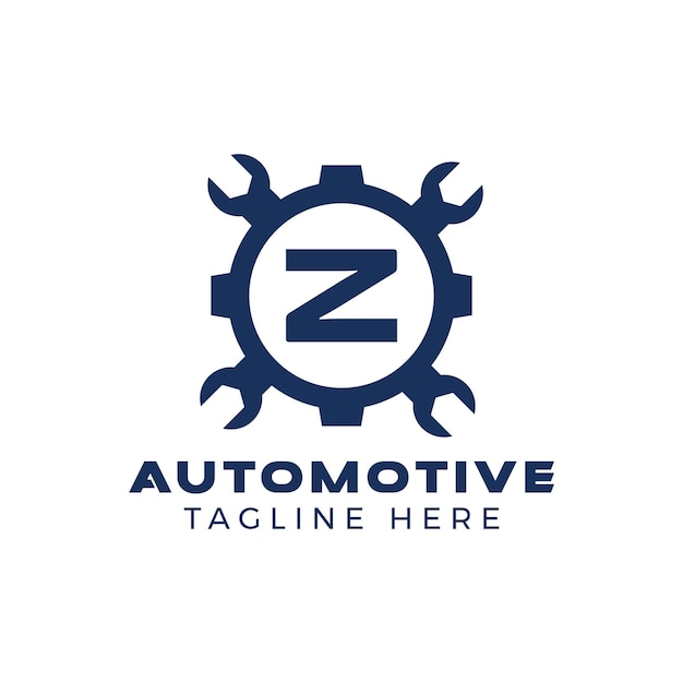 Vector initial automotive letter z logo with creative branding design