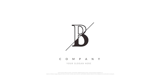 Initial B Logo Design Vector