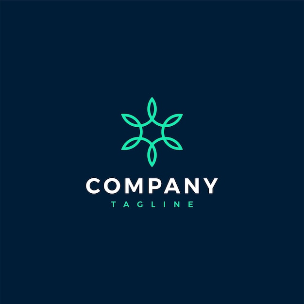 Initial c lettermark logo template for company