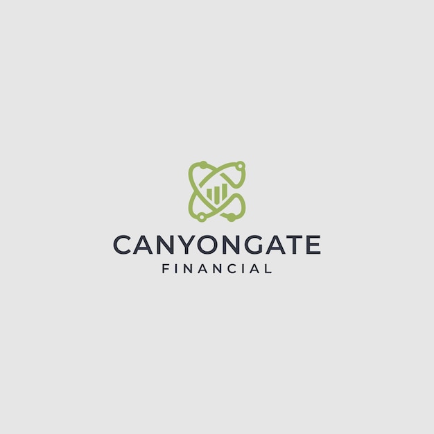 Initial c logo design template for business financial