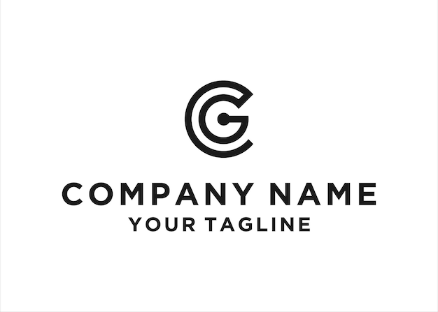 initial cg logo design