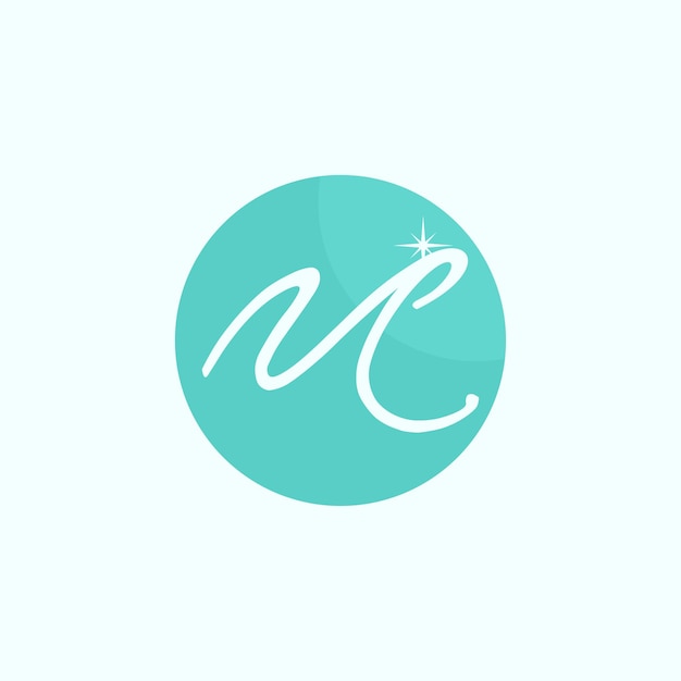 Vector initial circle logo