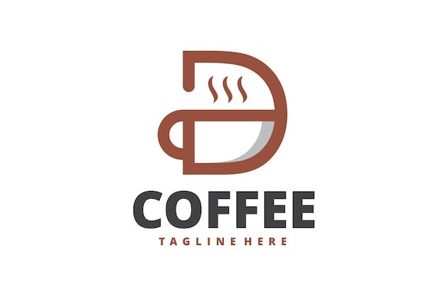 Logo della tazza da caffè iniziale d