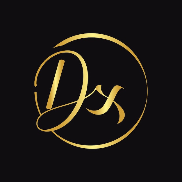 Logo iniziale della lettera dx con modello vettoriale della tipografia dello script design creativo del logo dx della lettera dello script