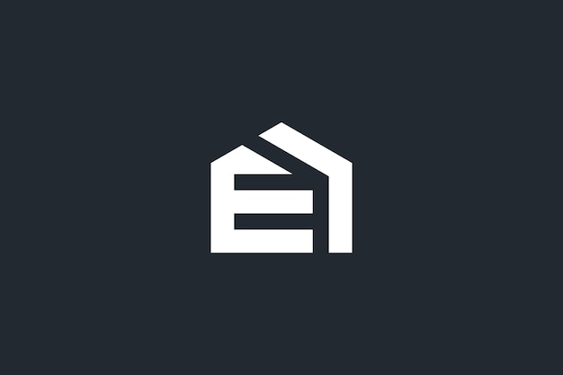 Initial E Letter Real Estate Logo Template Icon Symbol Vector eps10