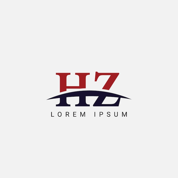 Vector initial h z hz letter logo design vector template graphic symbol for corporate business identity