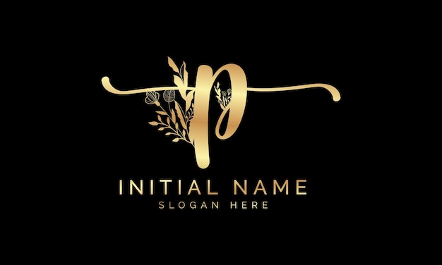 Vector initial handwriting signature logo design