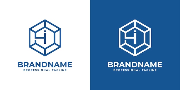 Initial I Hexagon Diamond Logo suitable for any business with I initial