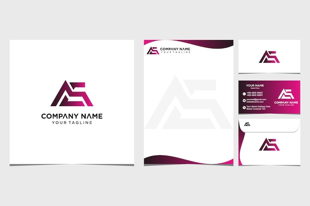 Initial and identity logo design inspiration for company and business card letterhead premium vector